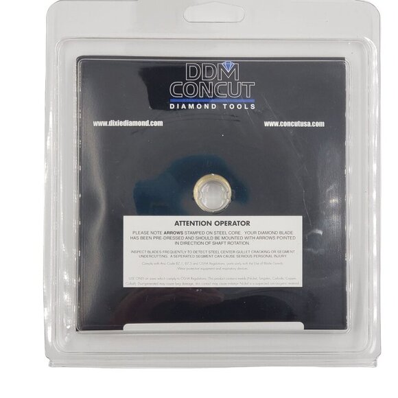 DDM Concut Diamond Wet Dry Tuck Point 4" Blade Angle Grinder Mortar Joints NEW - Picture 4 of 6